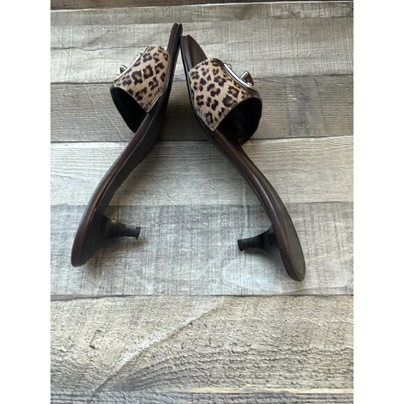 Donald J Pliner Kim Leopard Print Slide Size 8 1/2 M - Picture 7 of 8